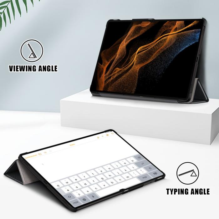 Bild 4,  Samsung Galaxy Tab S9 Ultra Fodral Tri-Fold Svart - Teknikhallen.se