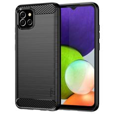 MOFI MOFI Samsung Galaxy A03 Skal Borstad St&aring;l Textur Svart - Teknikhallen.se
