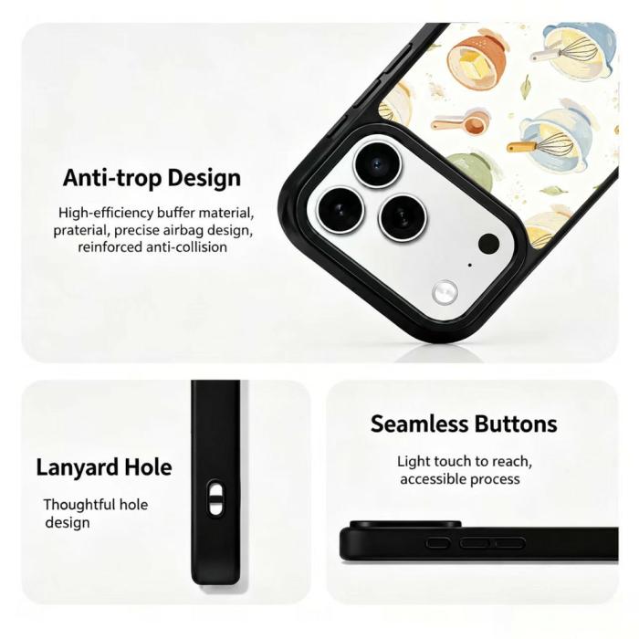 Bild 3,  iPhone 18 Pro Max/17 Pro Max Skal MagSafe UV-Mönster Baka - Teknikhallen.se
