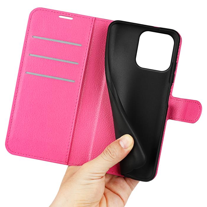 Bild 4,  Motorola Moto G56 5G Fodral Litchi Läder Rosa - Teknikhallen.se