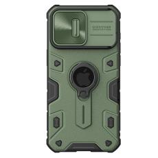 NILLKIN NILLKIN iPhone 15 Pro Max Skal CamShield Armor Ring Gr&ouml;n - Teknikhallen.se