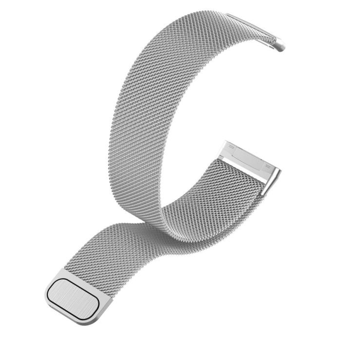 Bild 3,  Fitbit Versa 4/Sense 2 Armband Milanese Loop Silver - Teknikhallen.se