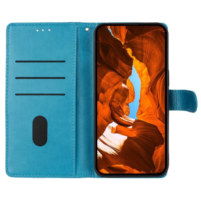 Bild 2,  Samsung Galaxy A16/A26 5G Fodral Med Blommigt Tryck Blå - Teknikhallen.se