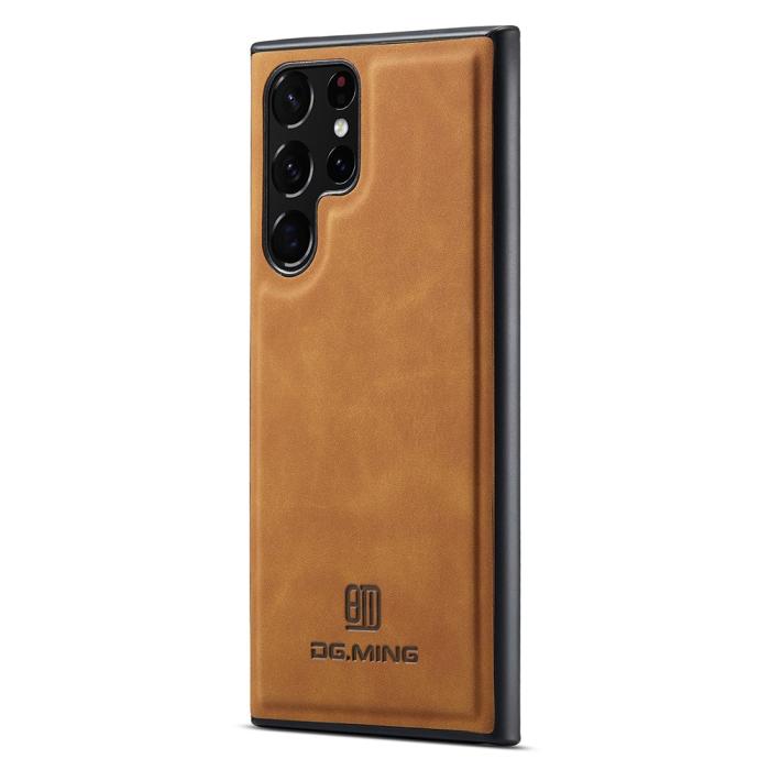 Bild 3, DG.MING DG.MING Samsung Galaxy S23 Ultra Skal Läderbelagt Brun - Teknikhallen.se