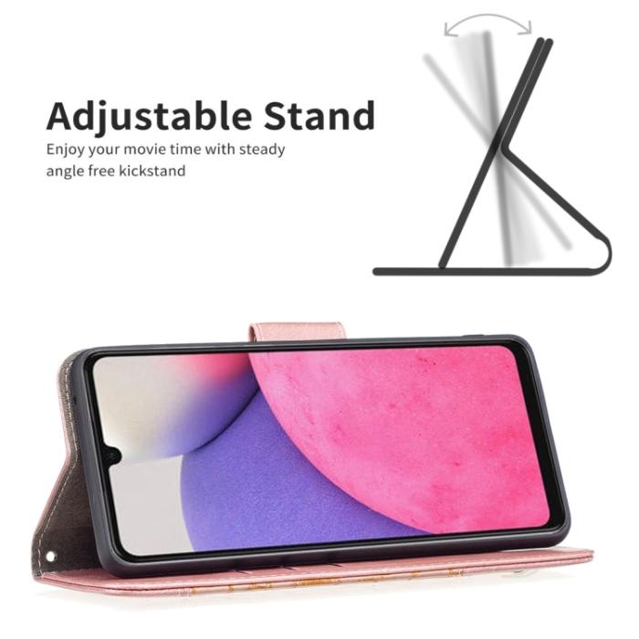 Bild 5,  Samsung Galaxy A33 5G Fodral Krokodil Textur Roséguld - Teknikhallen.se