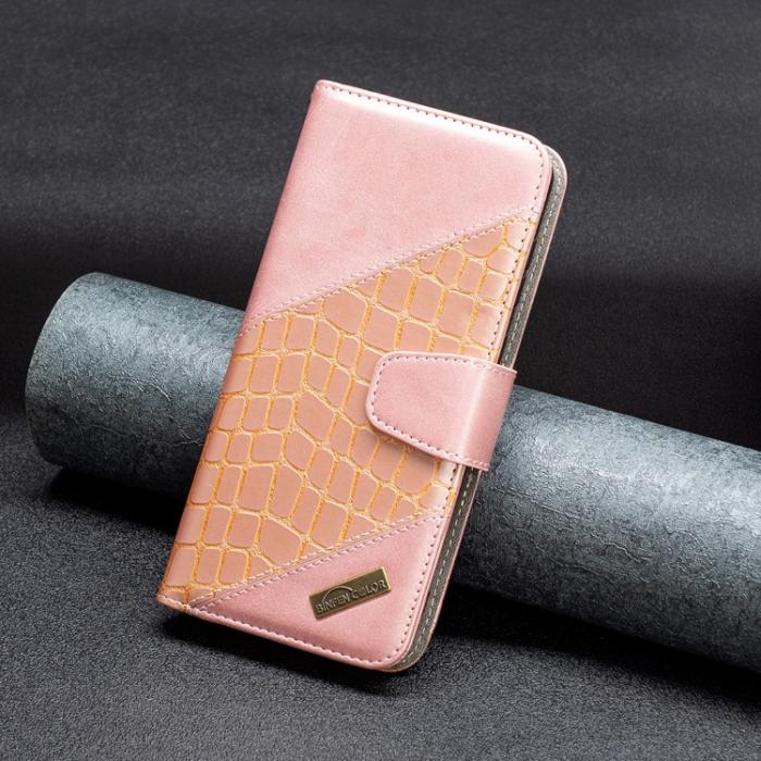 Bild 6,  Samsung Galaxy A33 5G Fodral Krokodil Textur Roséguld - Teknikhallen.se