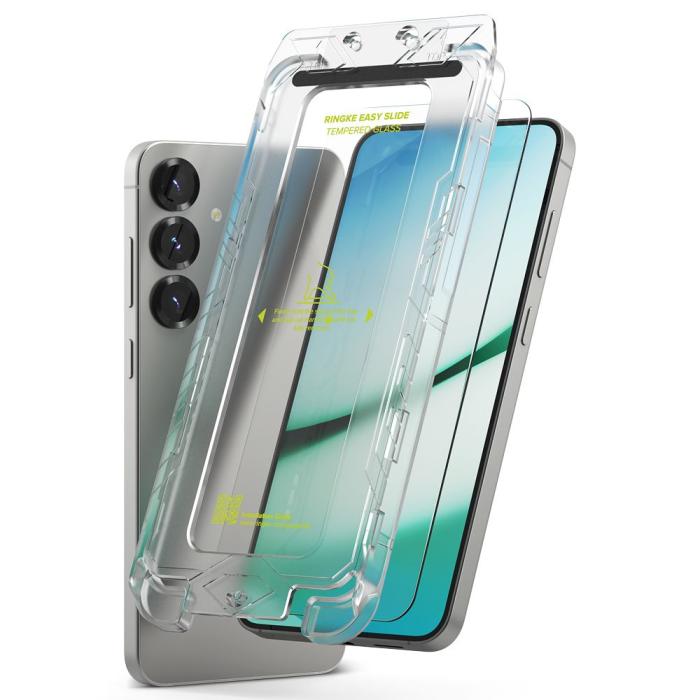 Bild 2, Ringke Ringke Galaxy S25 / S24 2-PACK Easy Slide Skärmskydd Härdat Glas - Teknikhallen.se