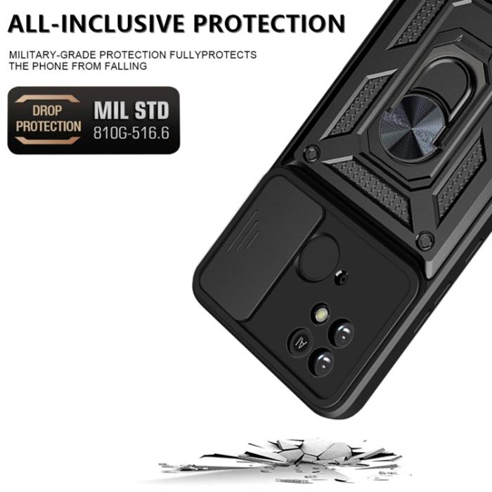 Bild 3,  Xiaomi Redmi 10C Skal Hybrid CamShield Svart - Teknikhallen.se
