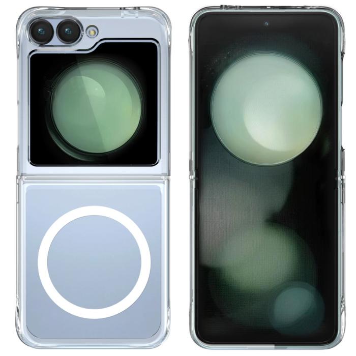 Bild 2,  Galaxy Z Flip 6 / 7 FE Skal MagSafeTPU Transparent - Teknikhallen.se