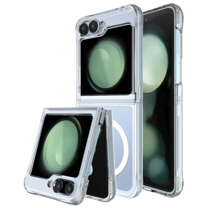 Bild 3,  Galaxy Z Flip 6 / 7 FE Skal MagSafeTPU Transparent - Teknikhallen.se
