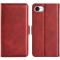  iPhone 17e / 16e Fodral Läder Röd - Teknikhallen.se