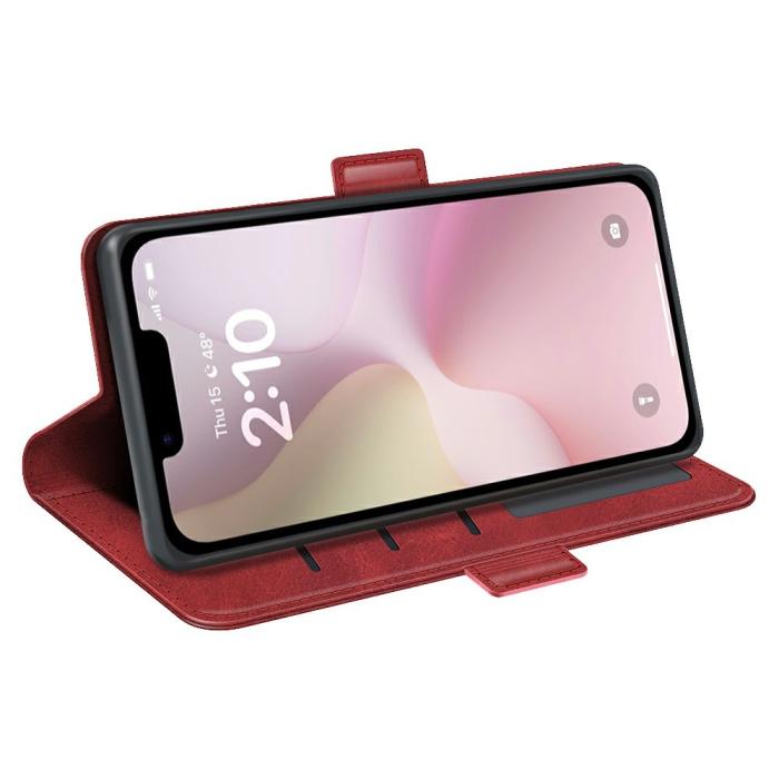 Bild 3,  iPhone 17e / 16e Fodral Läder Röd - Teknikhallen.se
