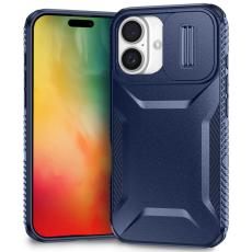  iPhone 16 Plus Skal CamShield Hybrid M&ouml;rk Bl&aring; - Teknikhallen.se