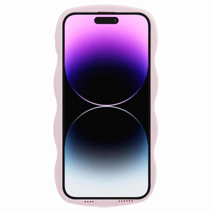 Bild 2,  iPhone 14 Pro Max Mobilskal Wavy Textur Rosa - Teknikhallen.se