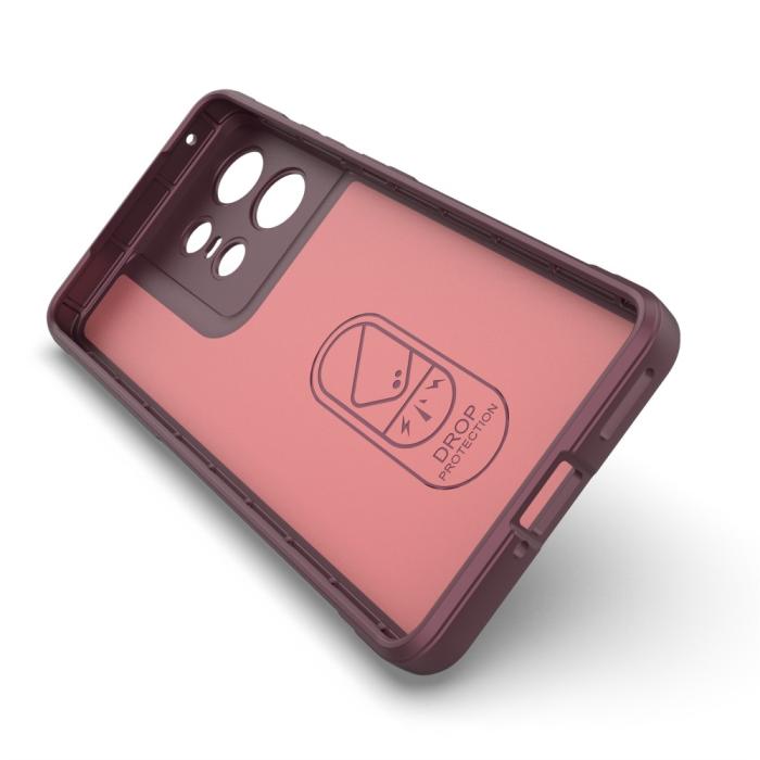 Bild 2,  Motrola Edge 50 Pro 5G Skal Magic Shield Vinröd - Teknikhallen.se