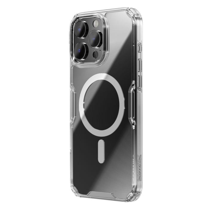 Bild 2, NILLKIN NILLKIN iPhone 16 Pro Max Skal MagSafe Pro Transparent - Teknikhallen.se