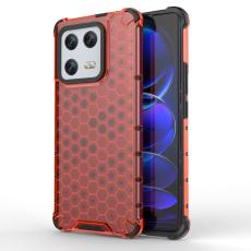  Xiaomi 13 Pro 5G Skal Shockproof Honeycomb Textur R&ouml;d - Teknikhallen.se