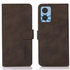 KHAZNEH KHAZNEH Motorola Moto E22i Fodral Retro L&auml;der Brun - Teknikhallen.se