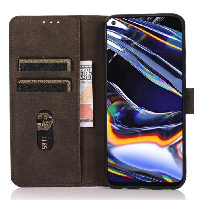 Bild 3, KHAZNEH KHAZNEH Motorola Moto E22i Fodral Retro Läder Brun - Teknikhallen.se
