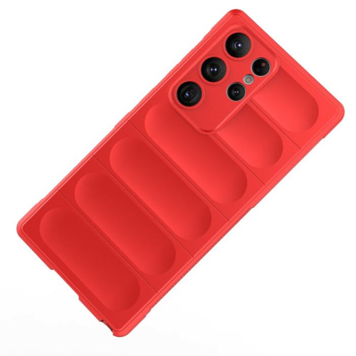 Bild 3,  Samsung Galaxy S23 Ultra Skal Magic Shield Röd - Teknikhallen.se