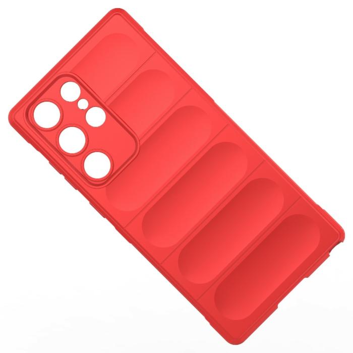 Bild 6,  Samsung Galaxy S23 Ultra Skal Magic Shield Röd - Teknikhallen.se