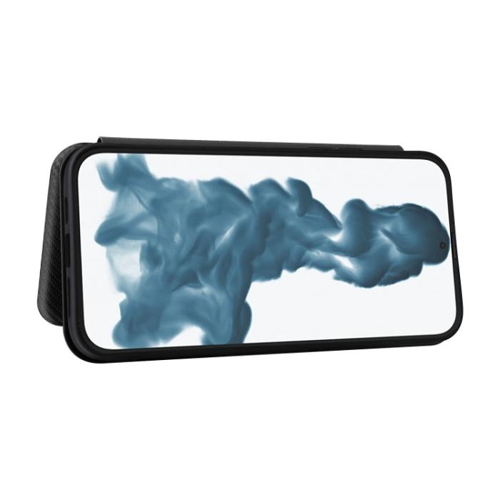 Bild 5,  iPhone 14 Pro Max Fodral Flip Kolfiber Textur Svart - Teknikhallen.se