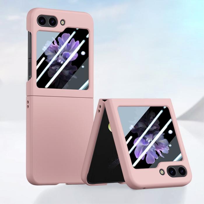 Bild 2,  Samsung Galaxy Z Flip 5 Skal Skin Touch Rosa - Teknikhallen.se