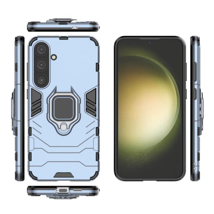 Bild 5,  Samsung Galaxy S24 Plus Skal Ring Hybrid Armor Navy Blue - Teknikhallen.se