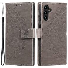  Samsung Galaxy A54 5G Fodral Mandala L&auml;der Gr&aring; - Teknikhallen.se