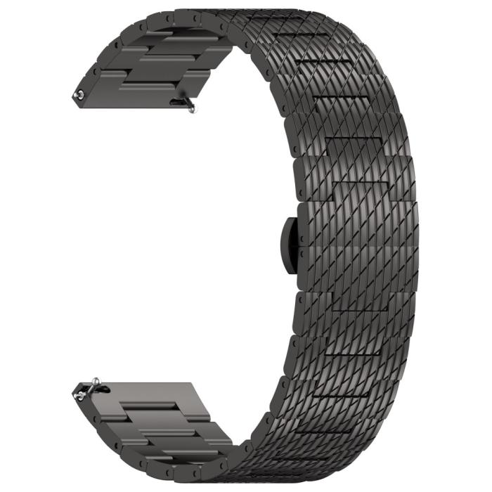 Bild 3,  Klockarmband 22 mm Rostfritt Stål Svart - Teknikhallen.se