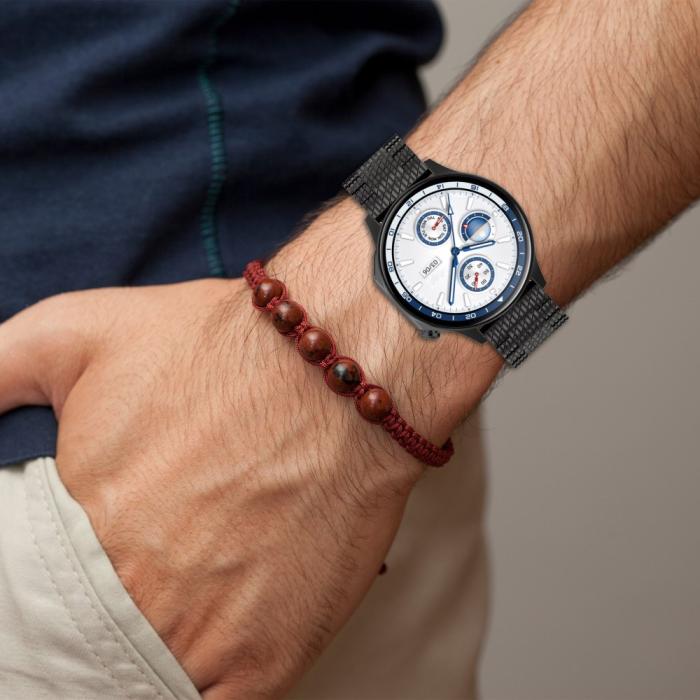 Bild 6,  Klockarmband 22 mm Rostfritt Stål Svart - Teknikhallen.se
