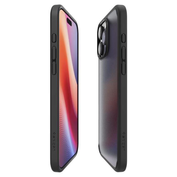 Bild 6, Spigen Spigen iPhone 16 Pro Max Skal Ultra Hybrid Frostad Svart - Teknikhallen.se