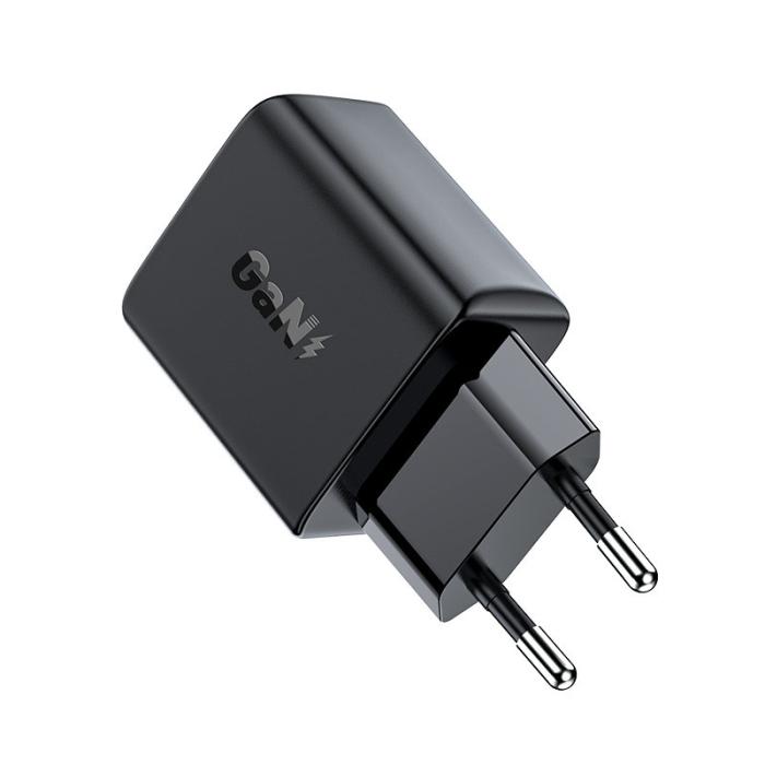 Bild 3, Acefast Acefast 30W GaN PD QC USB-C Väggladdare Svart - Teknikhallen.se