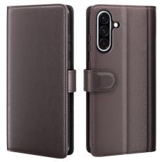  Samsung Galaxy A36 5G/A56 5G Fodral Premium &Auml;kta L&auml;der Brun - Teknikhallen.se