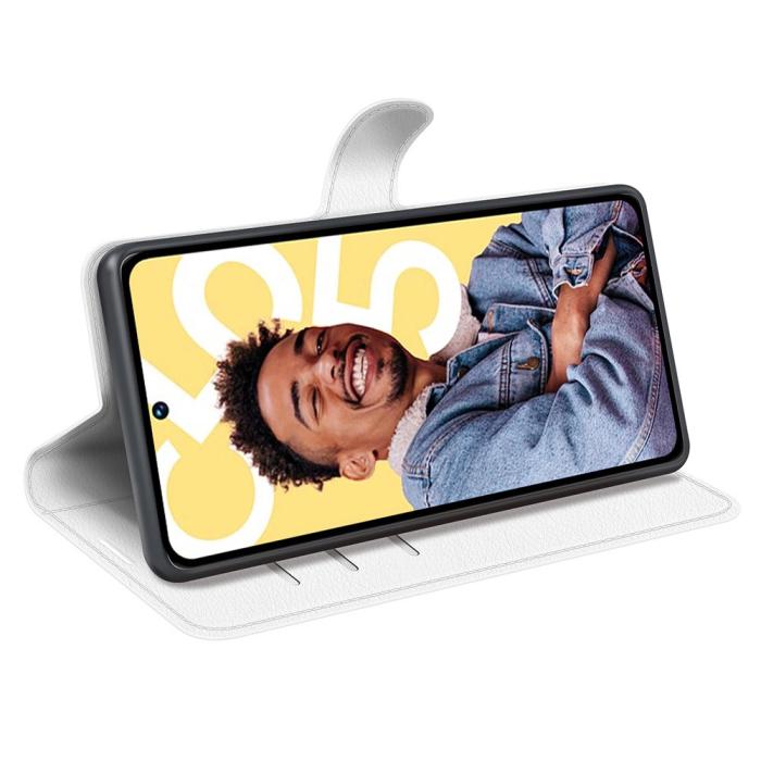 Bild 3,  Google Pixel 8 Fodral Litchi Textur Vit - Teknikhallen.se