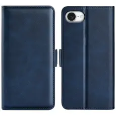  iPhone 17e / 16e Fodral L&auml;der Bl&aring; - Teknikhallen.se