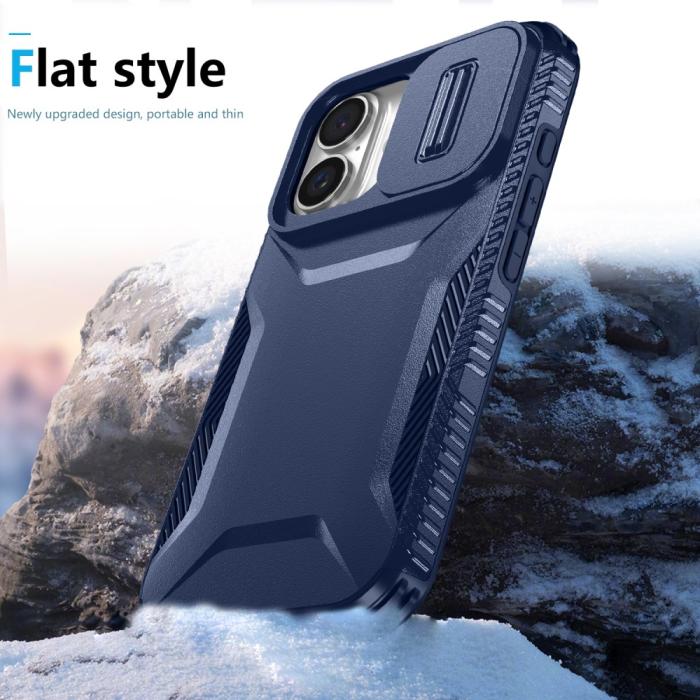 Bild 5,  iPhone 16 Plus Skal CamShield Hybrid Mörk Blå - Teknikhallen.se