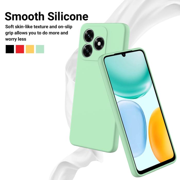 Bild 3,  Honor X5c Plus Skal Liquid Silikon Grön - Teknikhallen.se