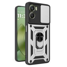  Motorola Moto G06/G06 Power Skal CamShield Ring Hybrid Silver - Teknikhallen.se