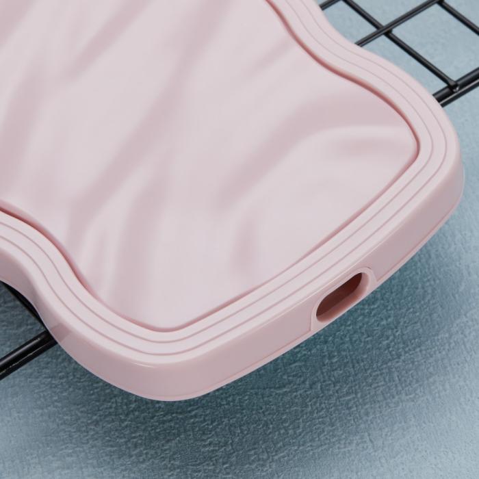 Bild 6,  iPhone 14 Pro Max Mobilskal Wavy Textur Rosa - Teknikhallen.se