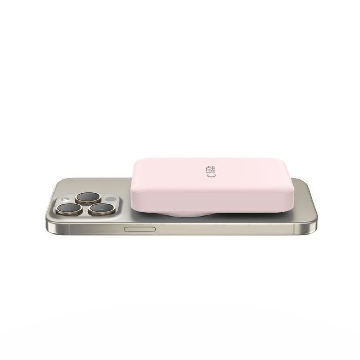 Bild 3, Tech-Protect Tech-Protect 10000 mAh MagSafe Powerbank LifeMag Rosa - Teknikhallen.se