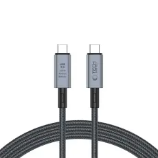 Tech-Protect Tech-Protect 2 m 240W PD 8K USB-C/USB-C Kabel UltraBoost Gr&aring; - Teknikhallen.se