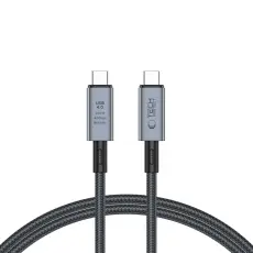 Tech-Protect Tech-Protect 1 m 240W PD 8K USB-C/USB-C Kabel UltraBoost Gr&aring; - Teknikhallen.se
