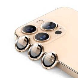 ENKAY ENKAY iPhone 14 Pro / 14 Pro Max Linsskydd Metall Ring Guld - Teknikhallen.se