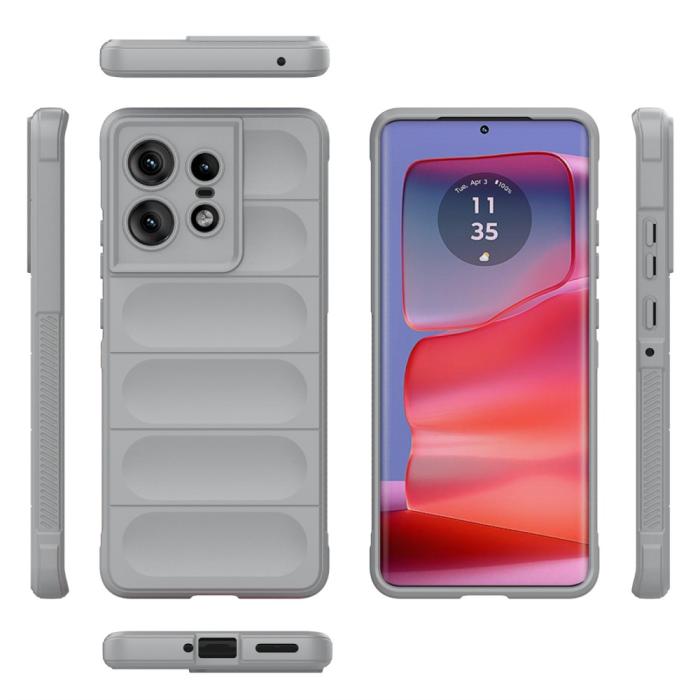 Bild 2,  Motrola Edge 50 Pro 5G Skal Magic Shield Grå - Teknikhallen.se