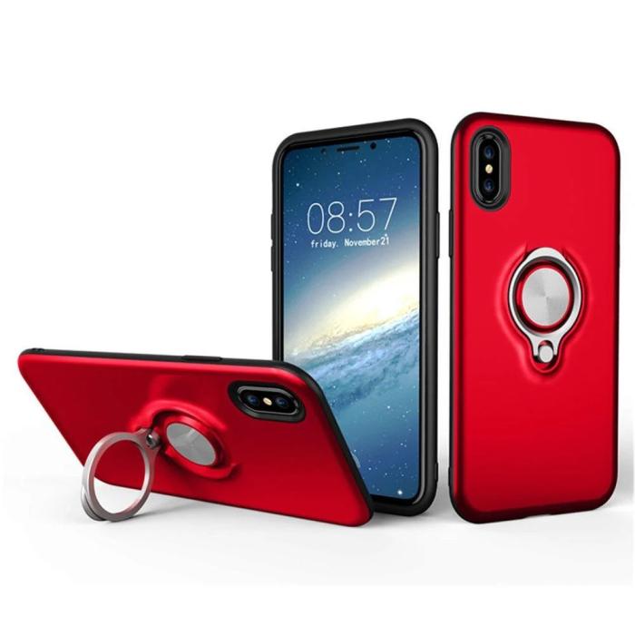 Bild 2,  iPhone X/Xs Ringskal Röd - Teknikhallen.se