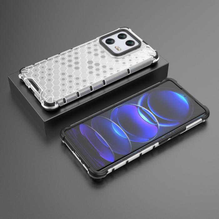 Bild 3,  Xiaomi 13 Pro 5G Skal Shockproof Honeycomb Textur Vit - Teknikhallen.se
