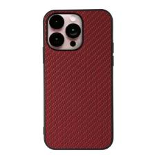  iPhone 14 Pro Max Skal Kolfiber Textur R&ouml;d - Teknikhallen.se