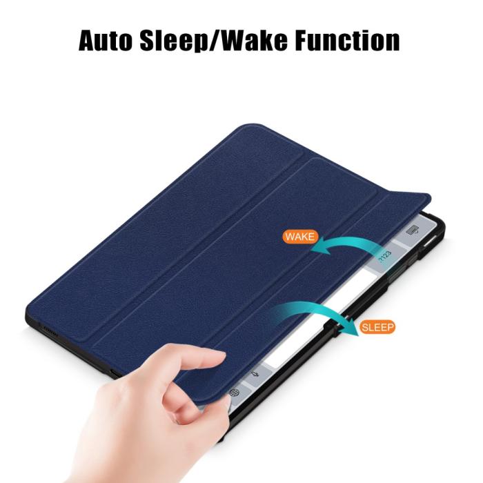 Bild 5,  Samsung Galaxy Tab S9 Ultra Fodral Tri-Fold Mörk Blå - Teknikhallen.se