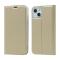  iPhone 13 Mini - Skin Touch Flip Fodral - Guld - Teknikhallen.se